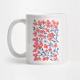 melon blue cherry blossoms Mug